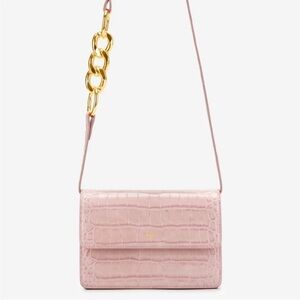 JW PEI Julia Chain Crossbody Bag - Pink Croc